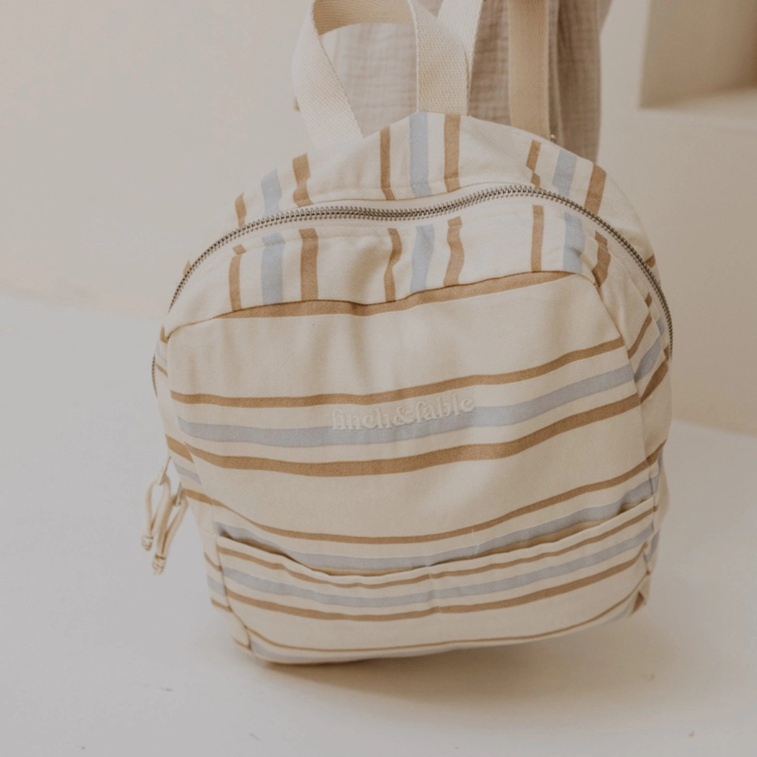 rugzak zomercollectie finch fable beige brons blauw