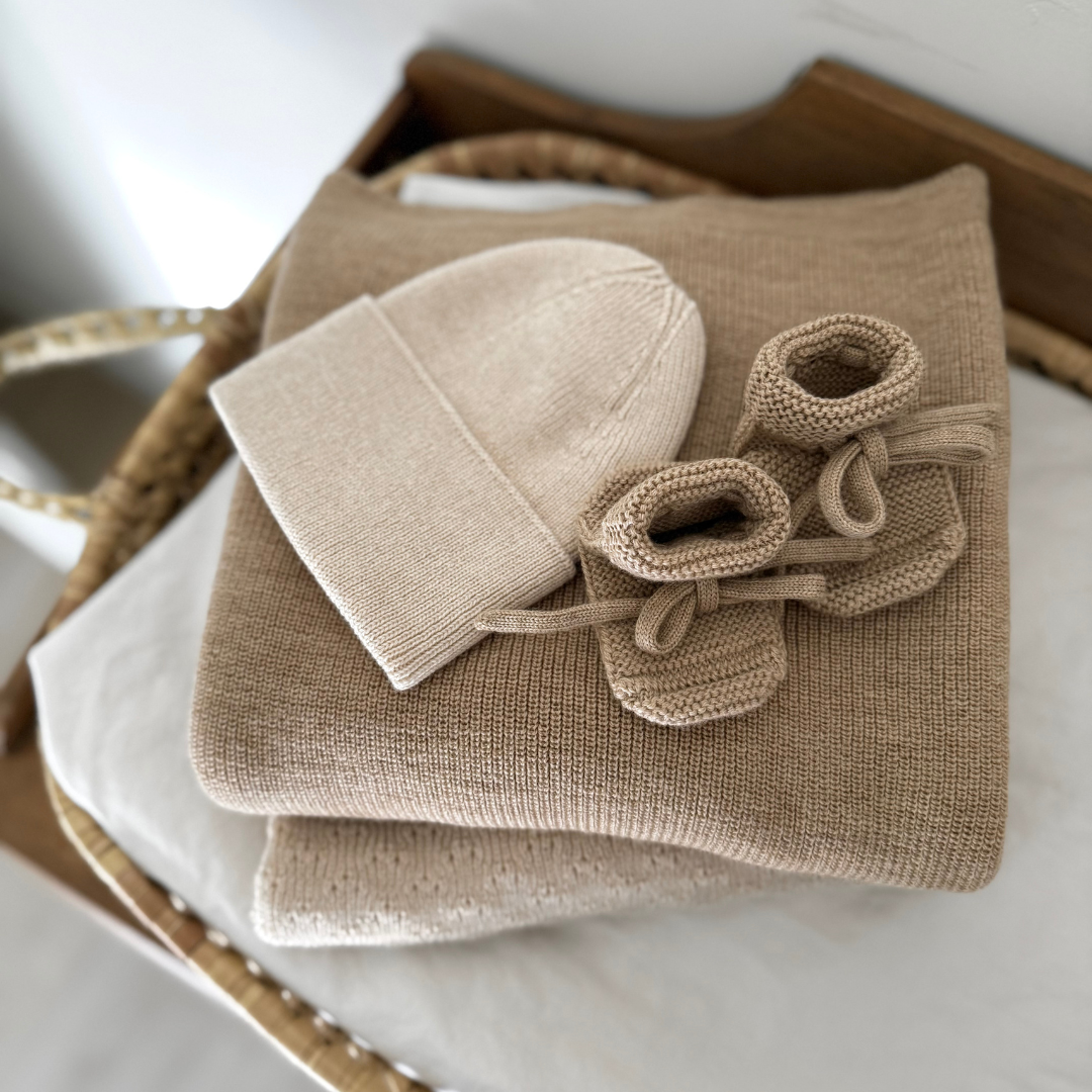 Hvid slippers made of merino wool sand