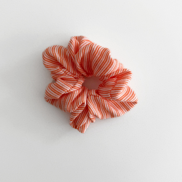 Striped scarf kids gray