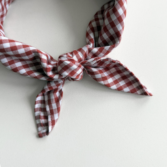 brick rood geruite sjaal kids baby sjaaltje