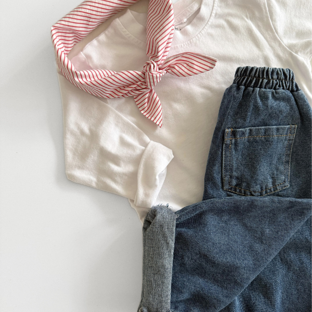 rood gestreept sjaaltje kids sjaal