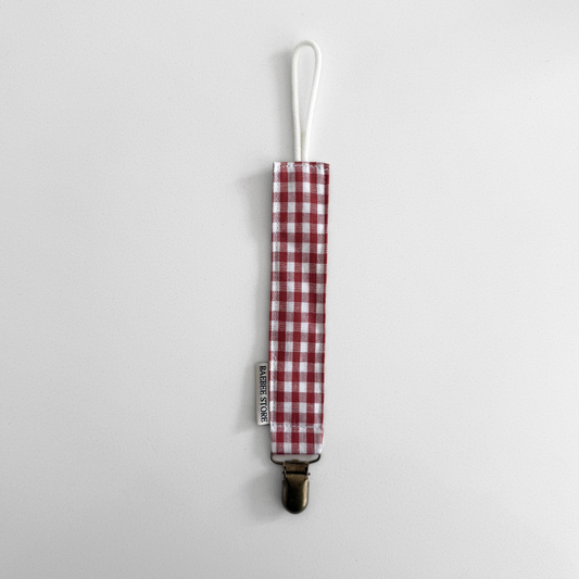 speenkoord rood geruit brick baby newborn