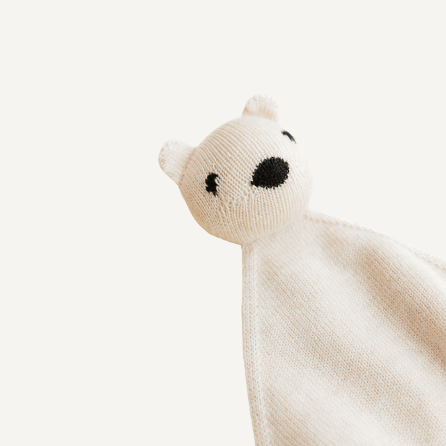 teddy tokki wol merinowol knuffel hvid cream