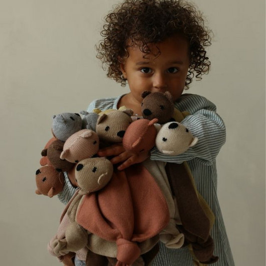 baby newborn teddy tokki knuffel hvid merinowol