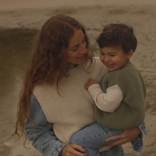 vest harvey hvid groen artichoke wol