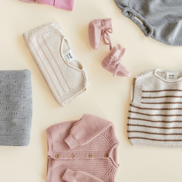 hvid vest merinowol spencer cream apricot baby newborn