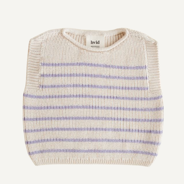 cream lila hvid gestreept vest spencer baby
