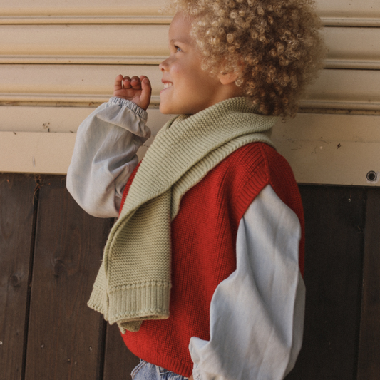 baby kids newborn vest spencer rood merinowol