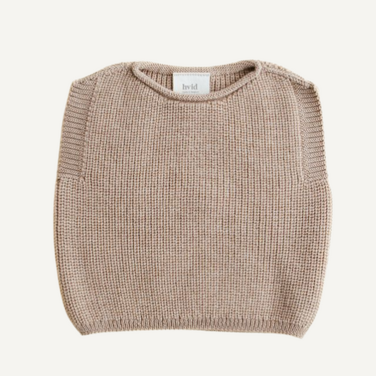 vest spencer harvey hvid sand wol