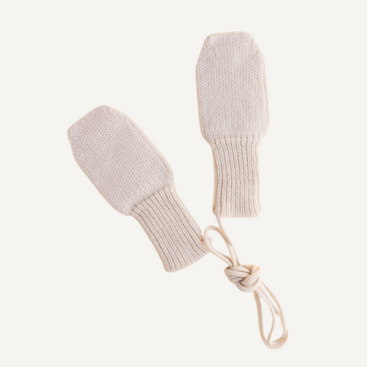 cream beige hvid merinowol wantjes mittens