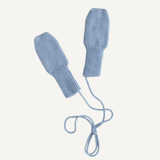 mittens fiza wantjes hvid merinowol wol licht blauw