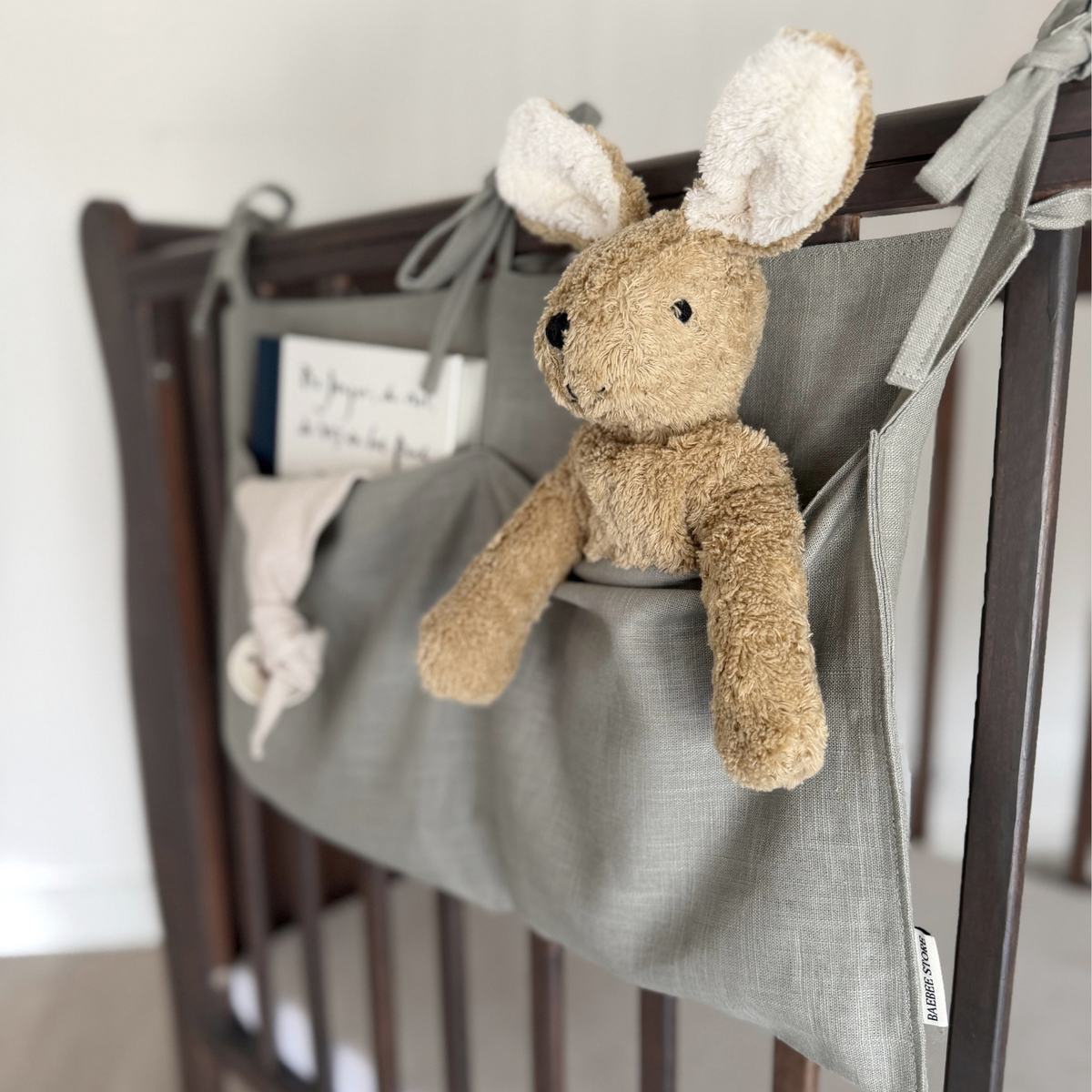 Linnen bed- en boxorganizer oudgroen