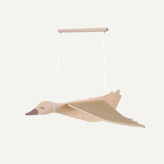 Egmont houten vliegende gans 30x60x7 cm kinderkamer