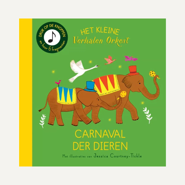 Het kleine verhalen orkest carnaval der dieren muziekboek