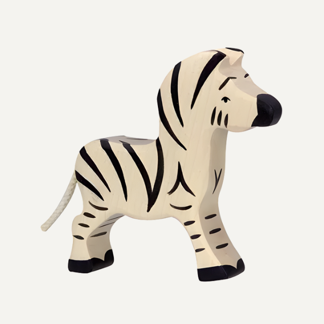 Holztiger zebra klein