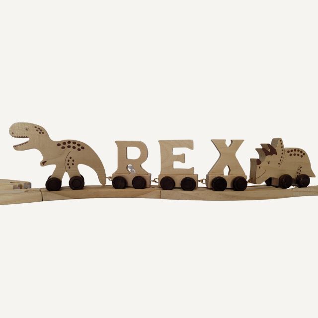 Houten naam dinosaurus 