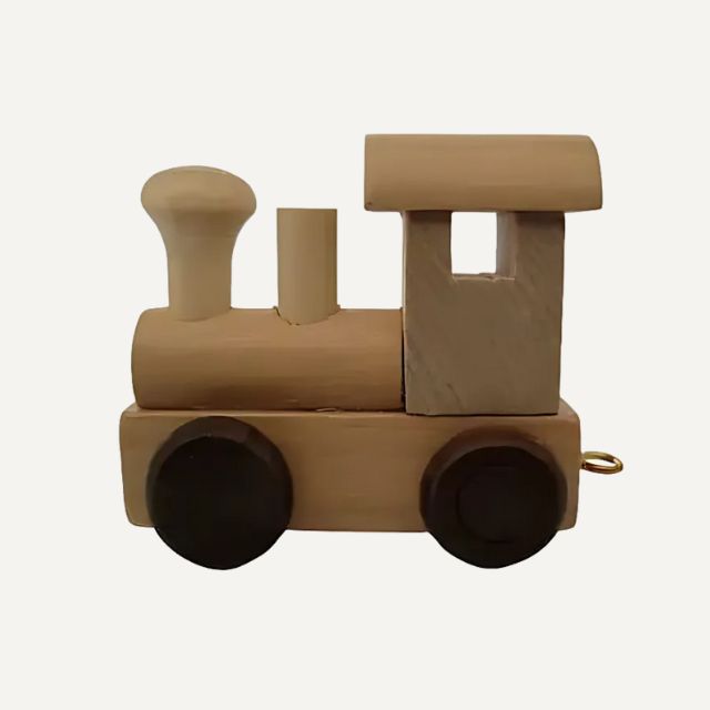 Houten naam trein