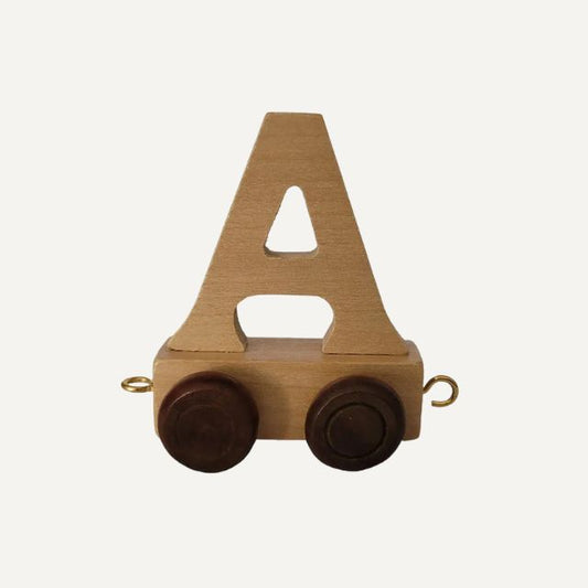 Houten naam trein letters A