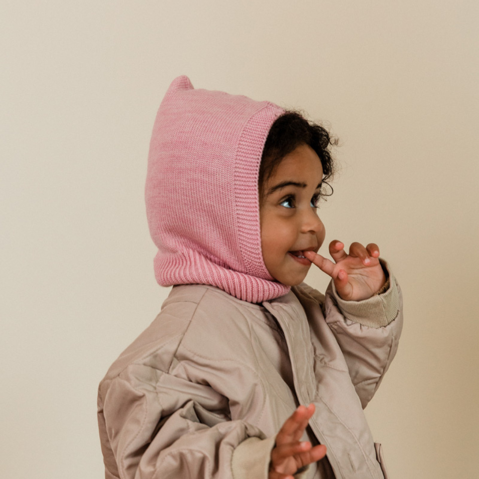 Hvid balaclava eddy roze cotton candy