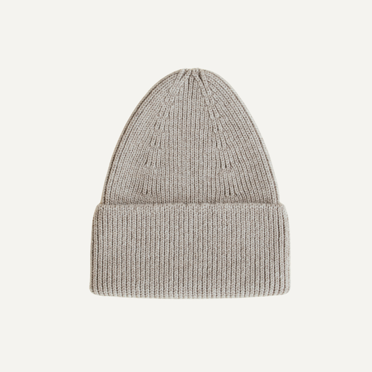 Hvid beanie fonzie kids pebble