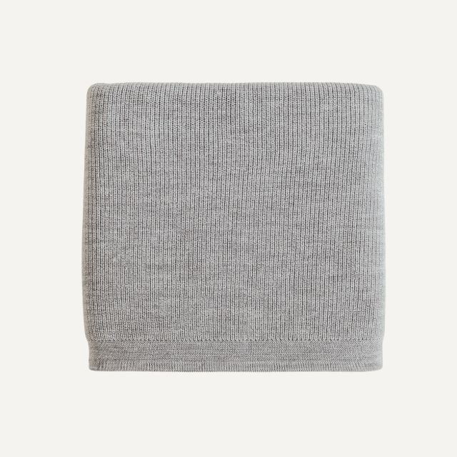 Hvid felix deken grey melange