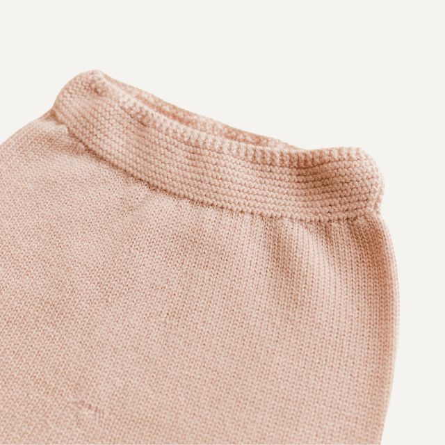 Hvid guido aprico wollen newborn broek