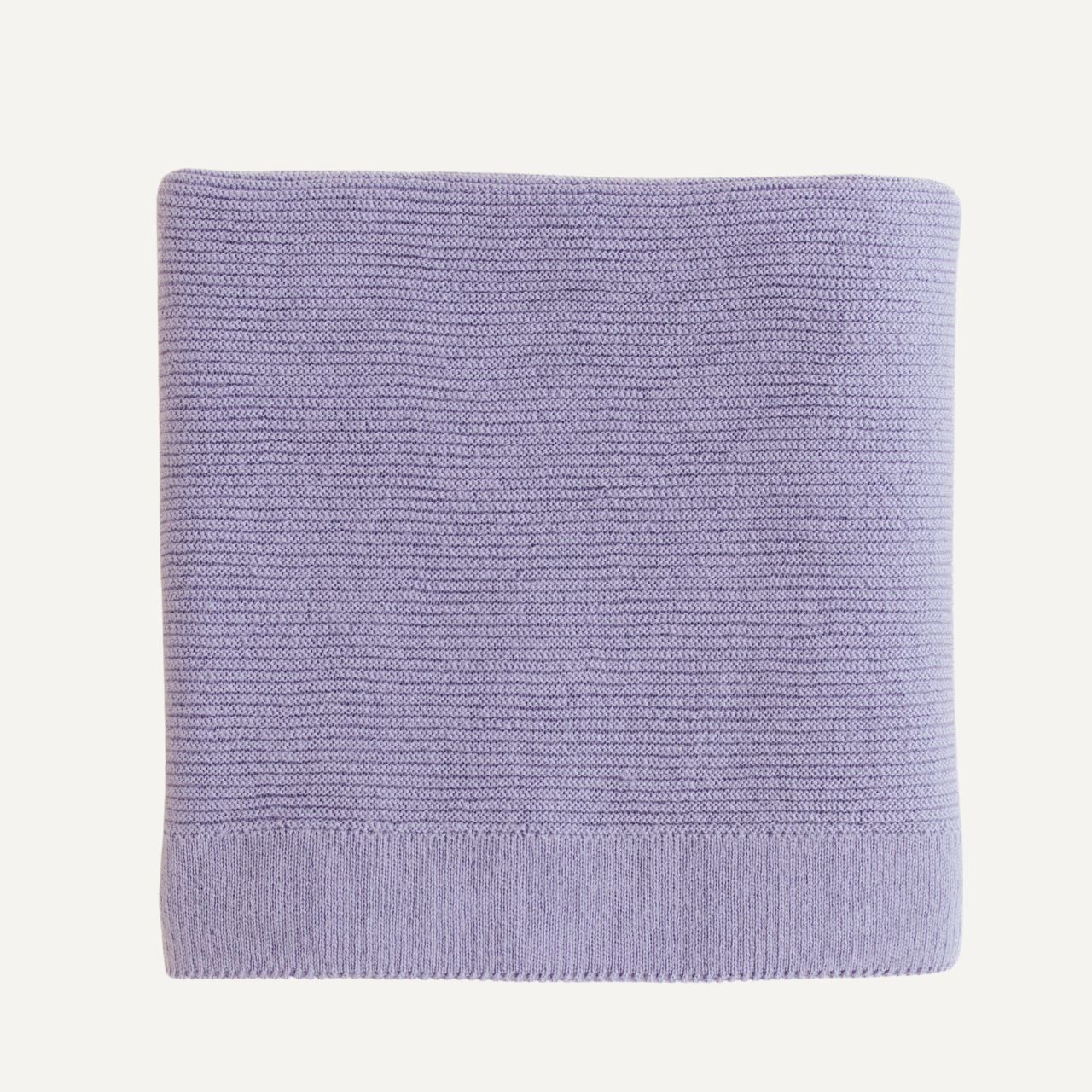 Hvid gust deken lilac