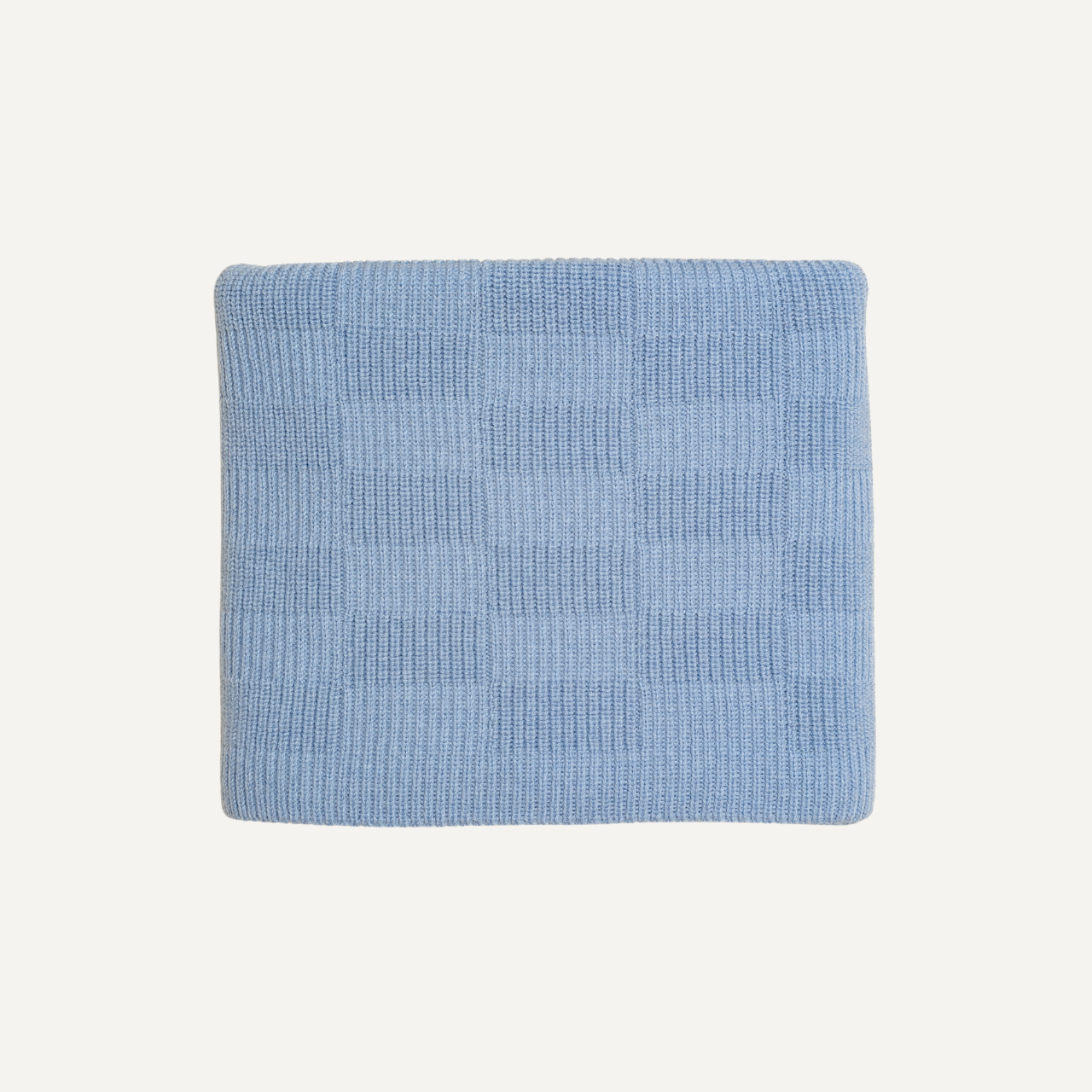 Hvid ivy deken light blue