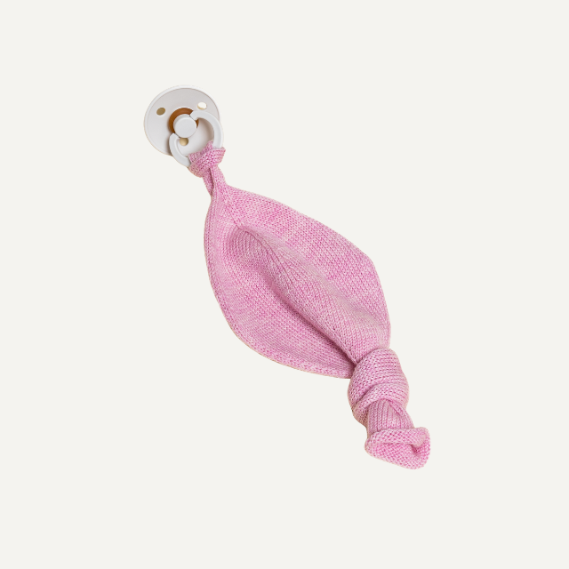 Hvid speendoekje titi kleur cotton candy
