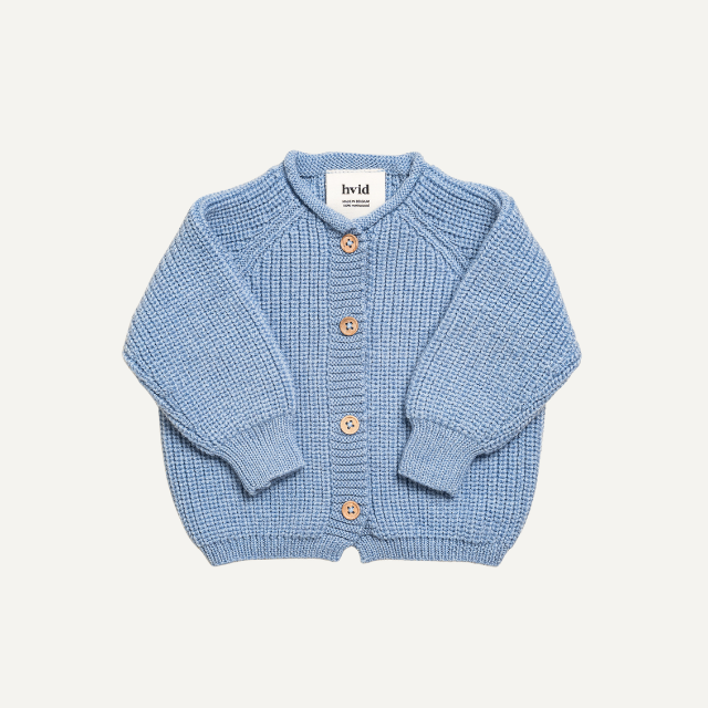 Hvid vest inga light blue baby