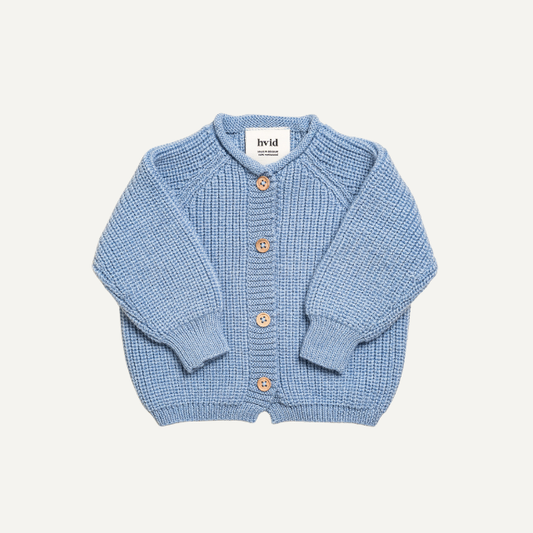 Hvid vest inga light blue baby