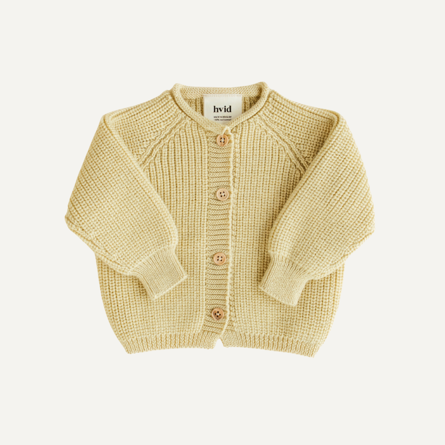 Hvid vest inga light yellow baby