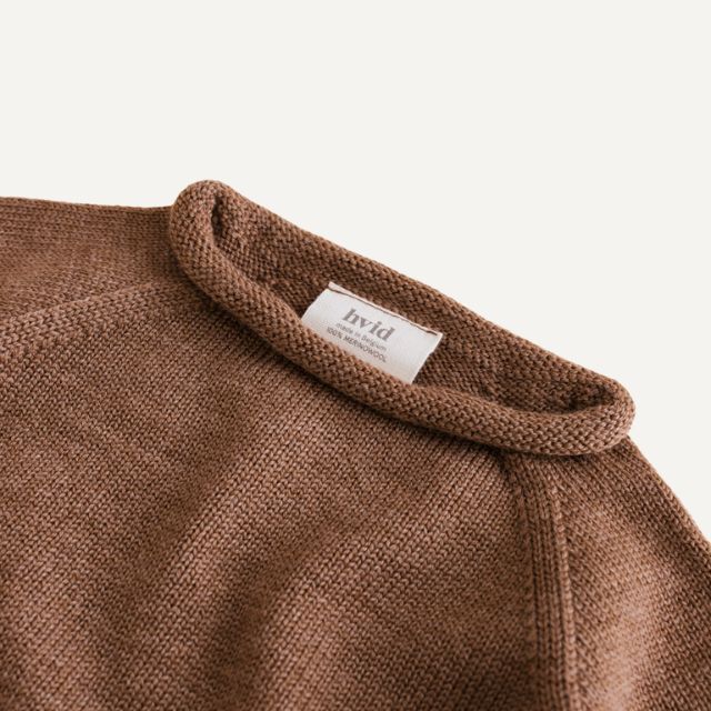 Hvid wollen trui georgette kleur mocha