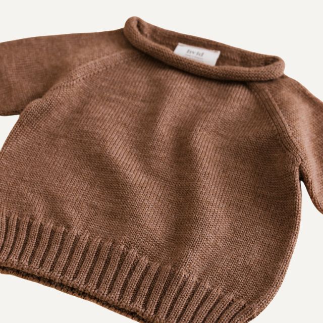 Hvid wollen trui georgette mocha newborn