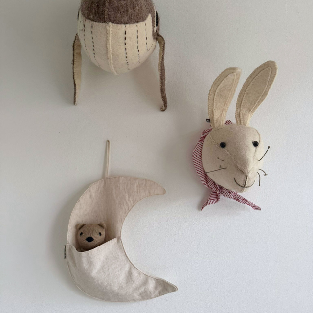 Linnen hang maantje middel beige