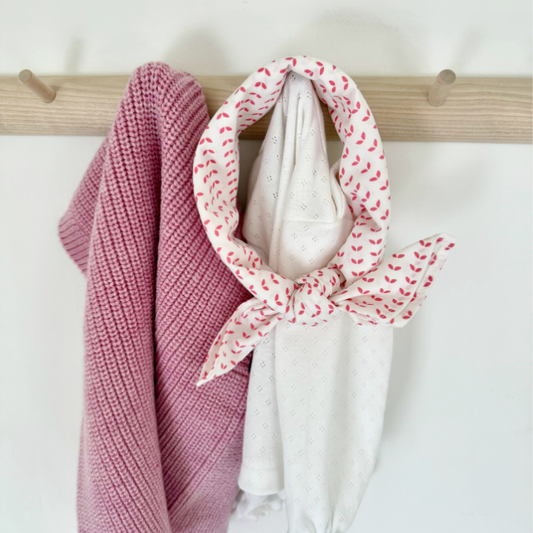 Roze print sjaal voor baby en kids