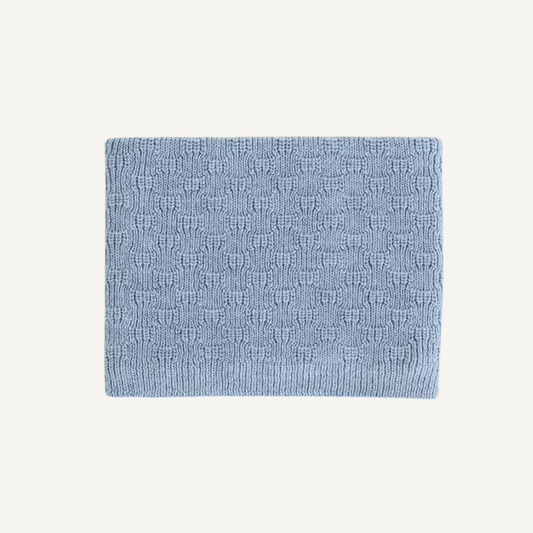 gigi sjaal light blue kids baby hvid merinowol