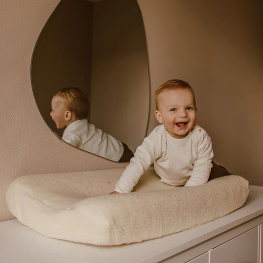 aankleedkussen hoes wol merinowol naturel beige kico label