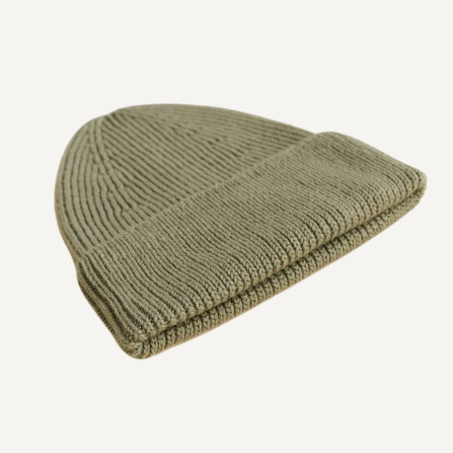 beanie fonzie kids merinowol wol hvid artichoke