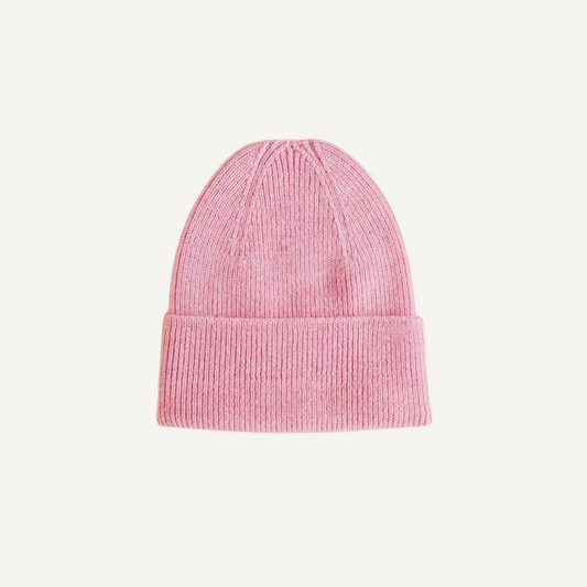 beanie fonzie newbon cotton candy hvid