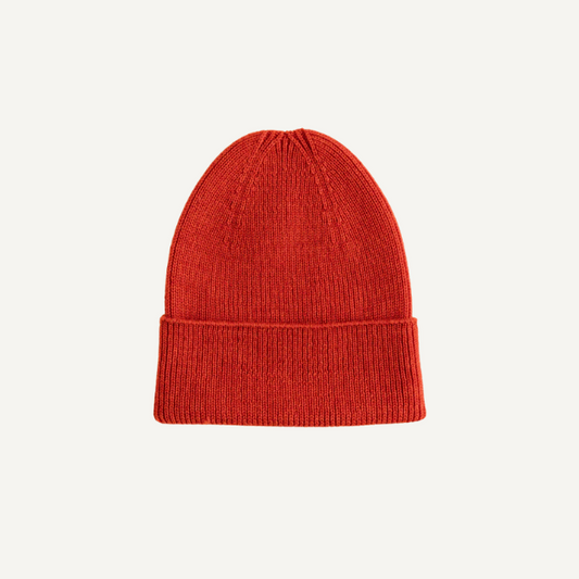 beanie fonzie muts newborn red rood hvid