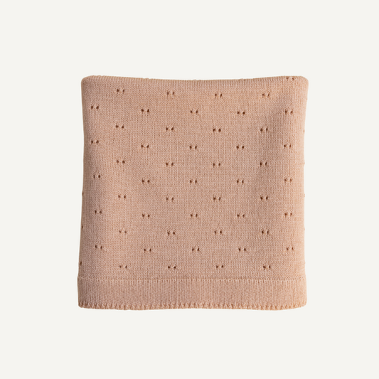 bibi deken apricot hvid merinowol newborn