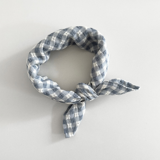 blauw geruite sjaal kids 