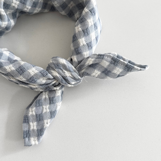 blauw geruite sjaal kids baby