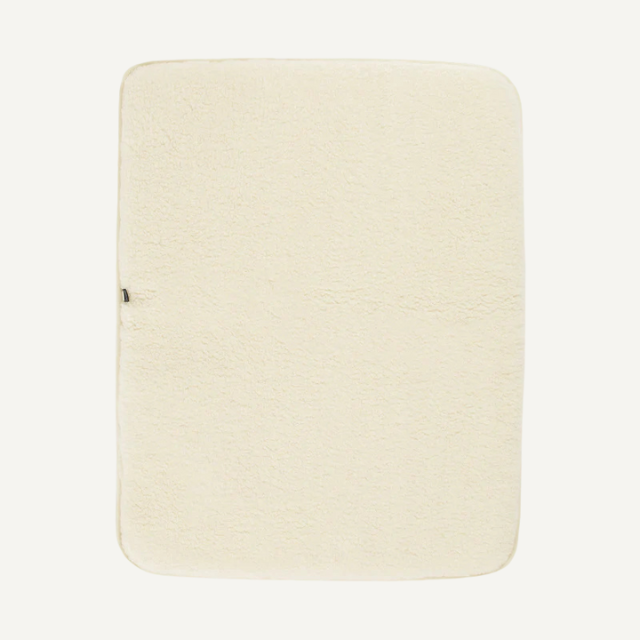 boxkleed vierkant naturel wol merinowol baby newborn kico label