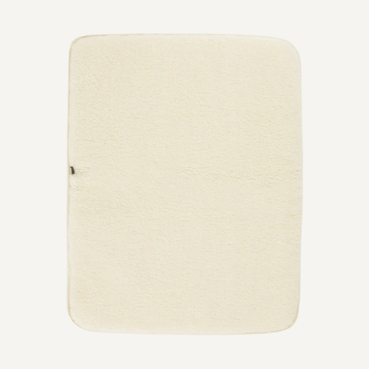 boxkleed vierkant naturel wol merinowol baby newborn kico label