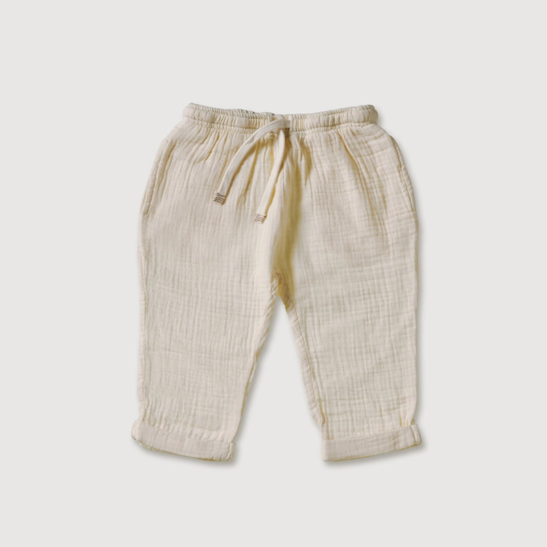 finch fable mousseline zomer broek beige