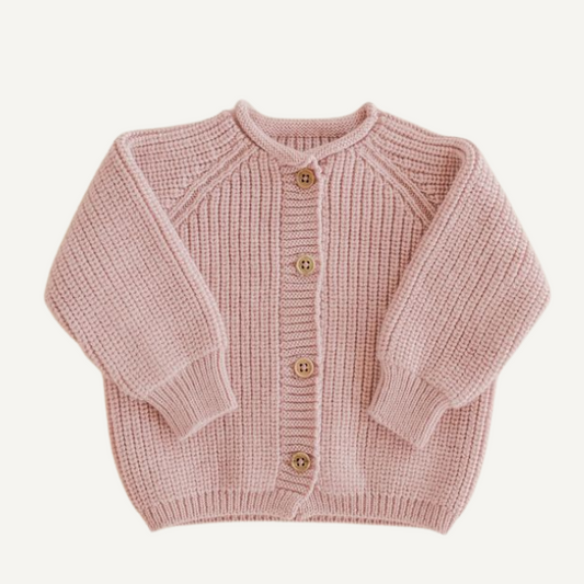 cardigan vest hvid powder roze