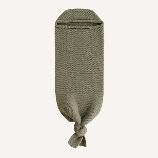 merinowol cocoon baby newborn groen artichoke