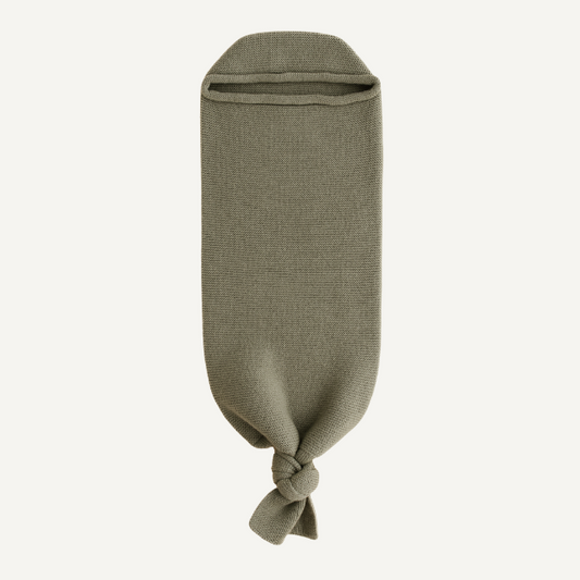 merinowol cocoon baby newborn groen artichoke